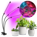 LED dimmbare flexible Tischlampe mit Clip zur Pflanzenzucht VITARO 3xLED/10W/230V schwarz