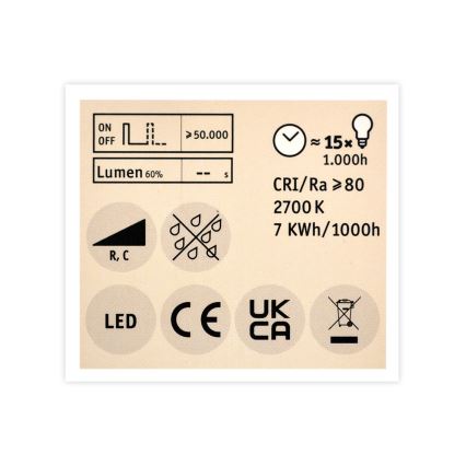 LED dimmbare Flutlicht-Glühbirne GU5.3/6.5W/12V 2700K - Paulmann 28759