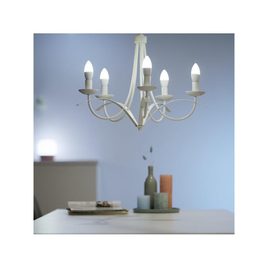 LED dimmbare Glühbirne C37 E14/4,9W/230V 2700K CRI 90 Wi-Fi - WiZ