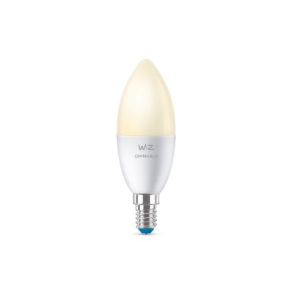 LED dimmbare Glühbirne C37 E14/4,9W/230V 2700K CRI 90 Wi-Fi - WiZ