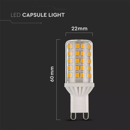 LED Dimmbare Glühbirne G9/5W/230V 3000K