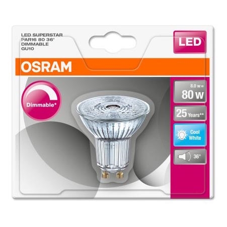 LED dimmbare Glühbirne GU10/8W/230V 4000K