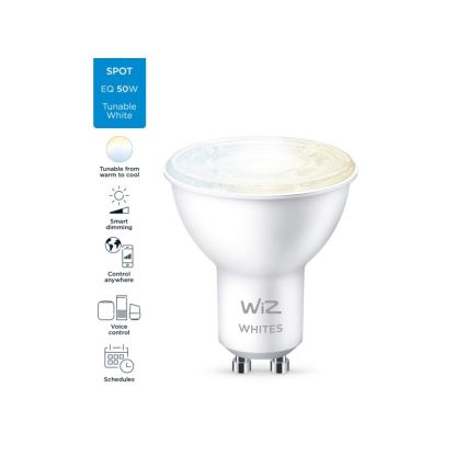 LED dimmbare Glühbirne PAR16 GU10/4,7W/230V 2700-6500K CRI 90 Wi-Fi - WiZ
