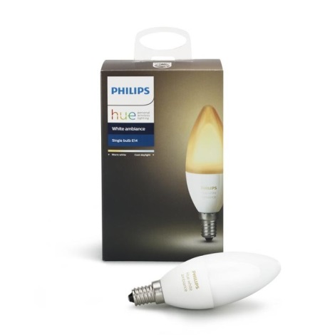 LED dimmbare Glühbirne Philips Hue WHITE AMBIANCE E14/6W/230V 2200-6500K
