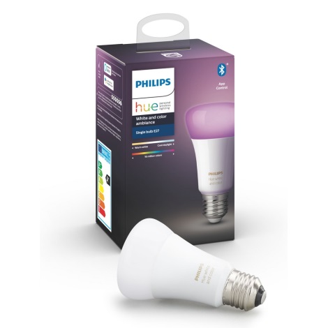LED Dimmbare Glühbirne Philips Hue WHITE AND COLOR AMBIANCE E27/9W/230V 2000-6500K