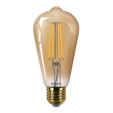 LED dimmbare Glühbirne Philips ST64 E27/7,2W/230V 2200K