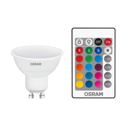 LED Dimmbare Glühbirne RGB GU10/4,5W/230V - Osram