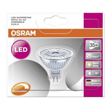 LED dimmbare Glühbirne SUPERSTAR GU5,3/5W/230V 2700K - Osram