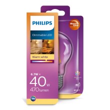 LED Dimmbare Glühbirne VINTAGE LED Philips E27/6,7W/230V 2200K-2700K
