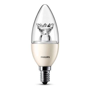 LED Dimmbare Glühlampe  PHILIPS E14/3,5W/230V