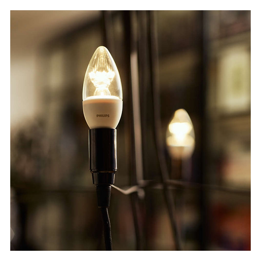 LED Dimmbare Glühlampe  PHILIPS E14/3,5W/230V