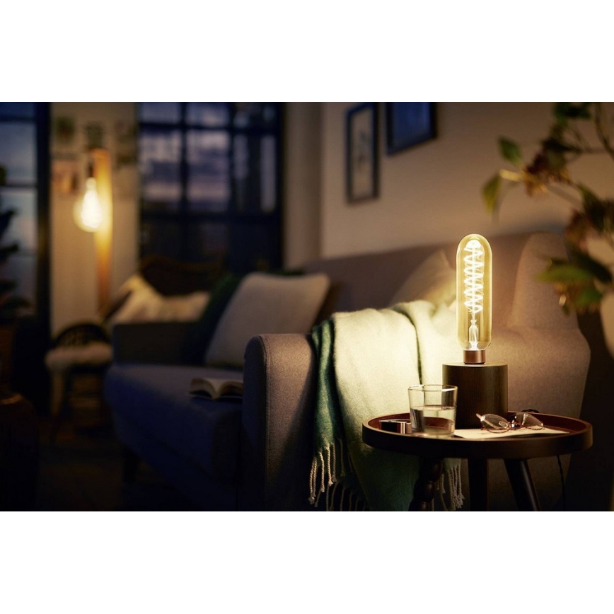 LED dimmbare Glühlampe VINTAGE Philips T65 E27/6,5W/230V 2000K