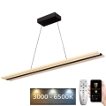 LED dimmbare Hängeleuchte an Kabel LED/40W/230V 3000-6500K schwarz + Fernbedienung