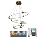 LED dimmbare Hängeleuchte an Kabel LED/45W/230V 3000-6500K Ø 80 cm + Fernbedienung