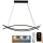 LED dimmbare Hängeleuchte an Kabel LED/70W/230V 3000-6500K + Fernbedienung