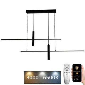 LED dimmbare Hängeleuchte an Kabel LED/70W/230V 3000-6500K + Fernbedienung
