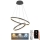 LED dimmbare Hängeleuchte an Kabel LED/70W/230V 3000-6500K Ø 60 cm + Fernbedienung