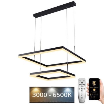 LED dimmbare Hängeleuchte an Kabel LED/90W/230V 3000-6500K + Fernbedienung