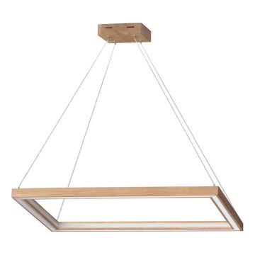 LED dimmbare Hängeleuchte an Kabel LEGNO 2xLED/33W/230V Eiche