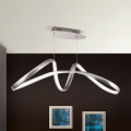 LED dimmbare Hängeleuchte an Seil CIRCUS LED/36W/230V silber