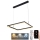 LED dimmbare Hängeleuchte an Seil LED/55W/230V 3000-6500K + Fernbedienung