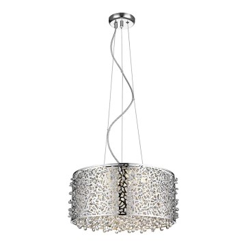 LED dimmbare Hängeleuchte FOREST LED/25W/230V chrom matt