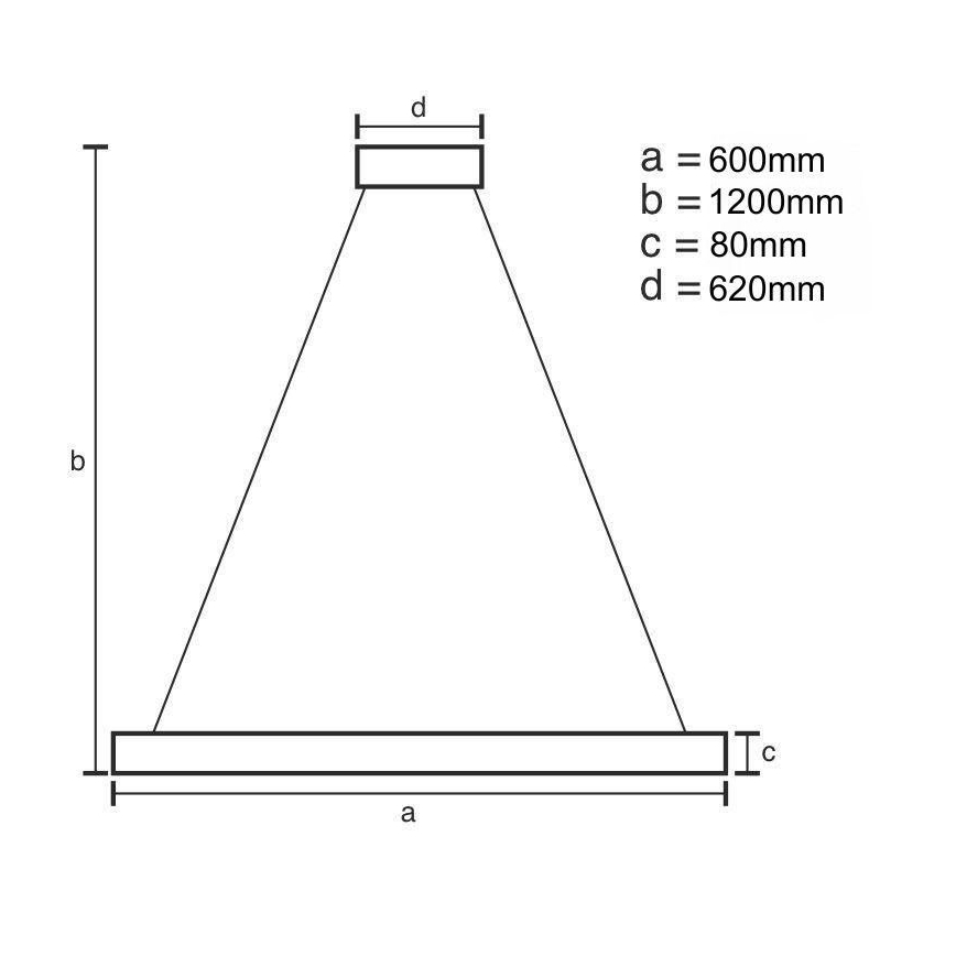 LED dimmbare Hängeleuchte an Seil LED/100W/230V 3000-6500K + Fernbedienung