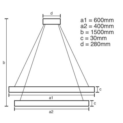 LED dimmbarer Kristall-Kronleuchter an Kabel LED/115W/230V 3000-6500K Silber + Fernbedienung