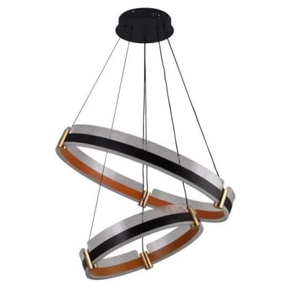 LED dimmbare Hängeleuchte an Seil LED/140W/230V 3000-6500K Ø 60 cm + Fernbedienung