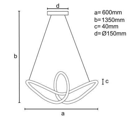 LED dimmbare Hängeleuchte an Kabel LED/25W/230V 3000-6500K + Fernbedienung
