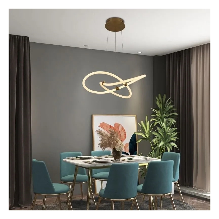 LED dimmbarer Kronleuchter an Kabel LED/30W/230V 3000-6500K Ø 49,9 cm + Fernbedienung