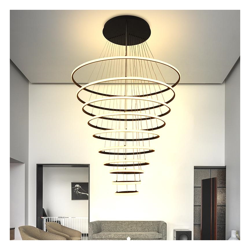 LED dimmbare Hängeleuchte an Kabel LED/365W/230V 3000-6500K Ø 100 cm + Fernbedienung