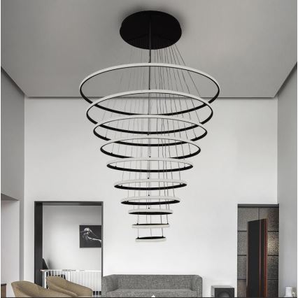 LED dimmbare Hängeleuchte an Kabel LED/365W/230V 3000-6500K Ø 100 cm + Fernbedienung