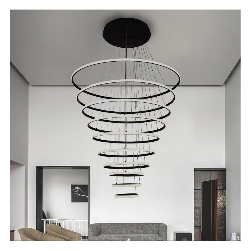 LED dimmbare Hängeleuchte an Kabel LED/365W/230V 3000-6500K Ø 100 cm + Fernbedienung