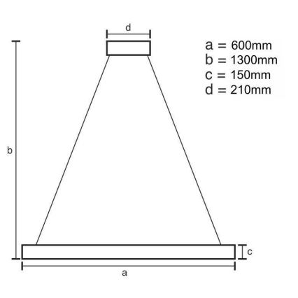 LED dimmbarer Kristall-Kronleuchter an Kabel LED/40W/230V 3000-6500K gold + Fernbedienung