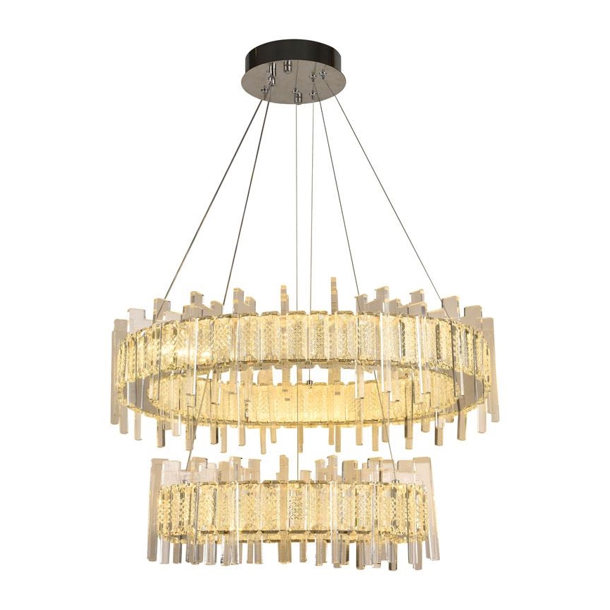LED dimmbarer Kristall-Kronleuchter an Kabel LED/65W/230V 3000-6500K + Fernbedienung