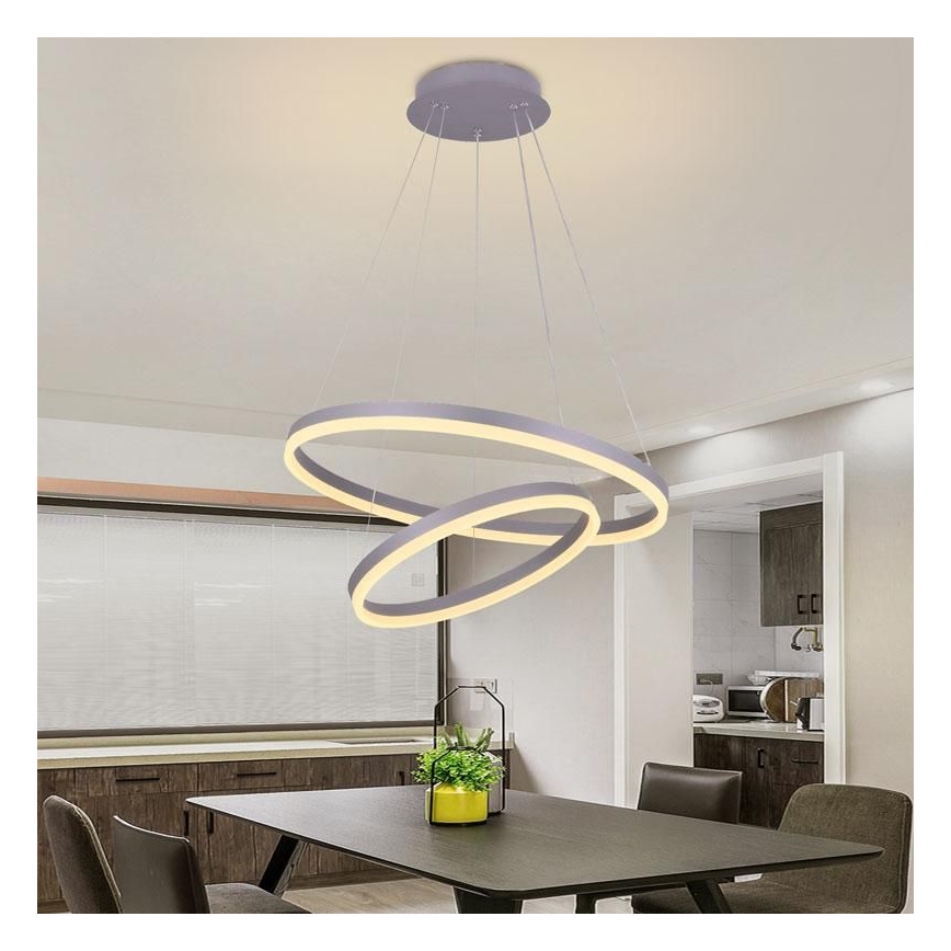 LED dimmbare Hängeleuchte an Kabel LED/70W/230V 3000-6500K Ø 60 cm + Fernbedienung
