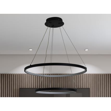 LED dimmbare Hängeleuchte an Kabel LED/75W/230V 3000-6500K Ø 60 cm + Fernbedienung