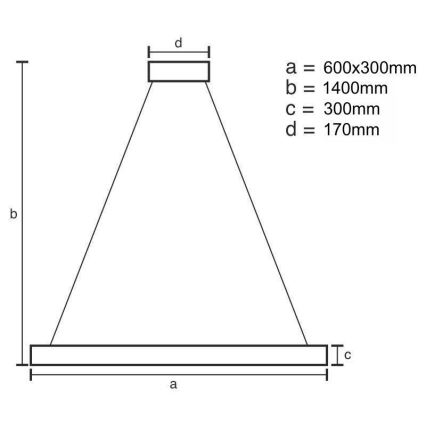 LED dimmbarer Kristall-Pendelleuchter an Kabel LED/80W/230V 3000-6500K gold + Fernbedienung