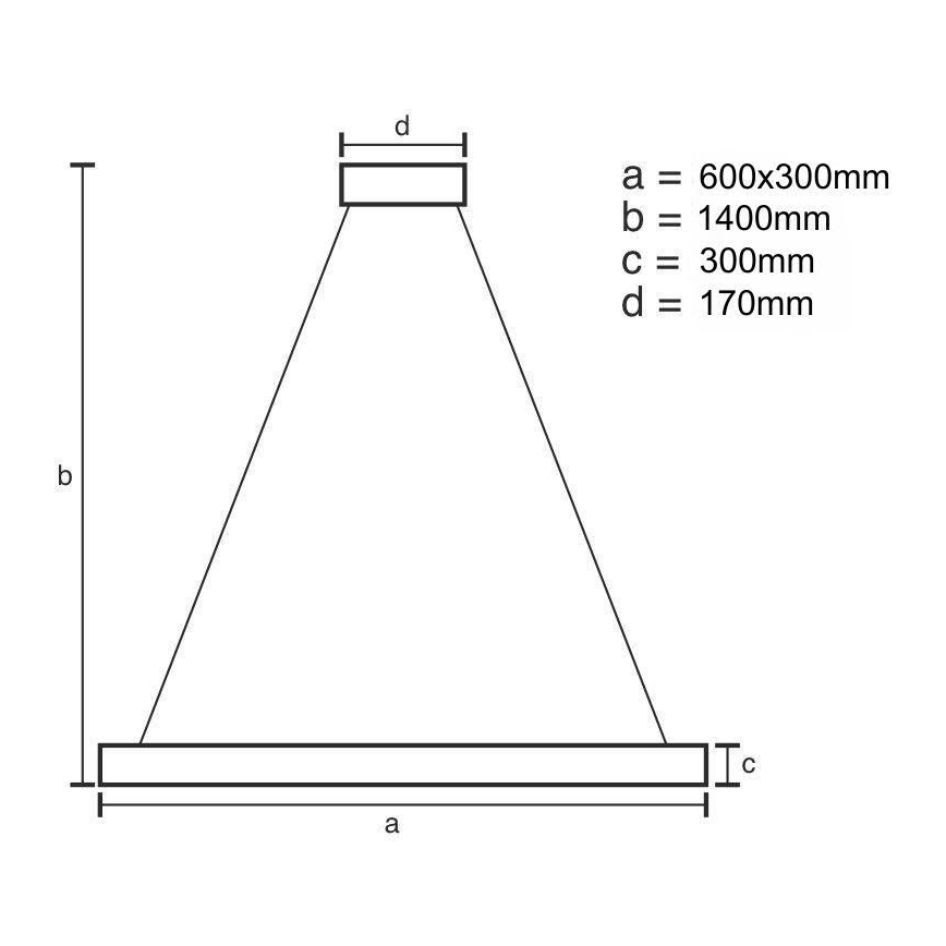 LED dimmbarer Kristall-Pendelleuchter an Kabel LED/80W/230V 3000-6500K gold + Fernbedienung