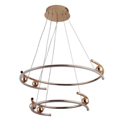 LED dimmbare Hängeleuchte an Kabel LED/80W/230V 3000-6500K Ø 60 cm + Fernbedienung