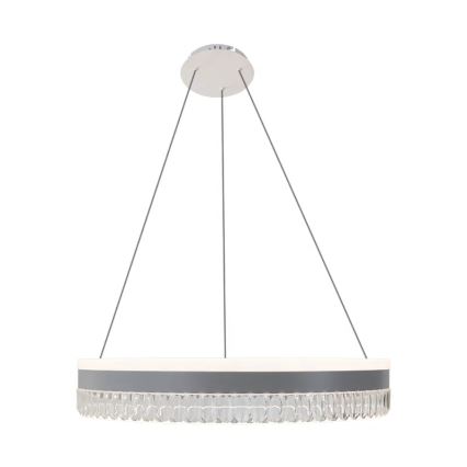 LED dimmbarer Kristall-Kronleuchter an Kabel LED/80W/230V 3000-6500K Weiß + Fernbedienung