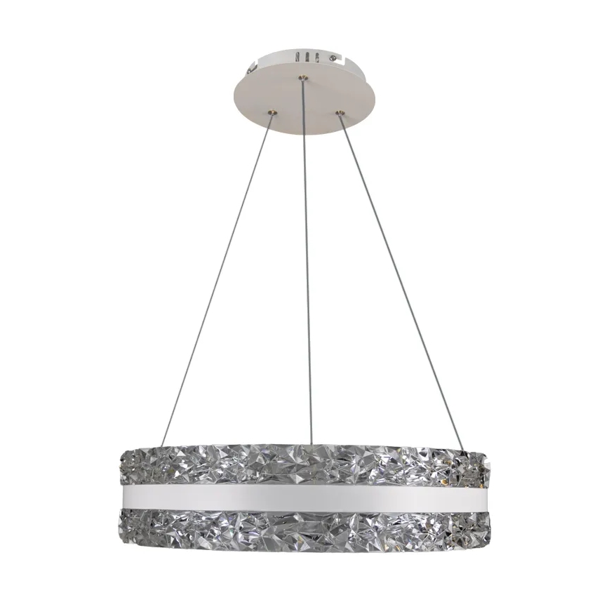 LED dimmbarer Kristall-Kronleuchter an Kabel LED/80W/230V 3000-6500K Weiß + Fernbedienung