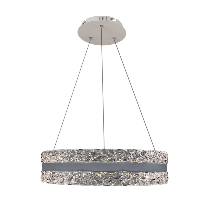 LED dimmbarer Kristall-Kronleuchter an Kabel LED/80W/230V 3000-6500K Weiß + Fernbedienung