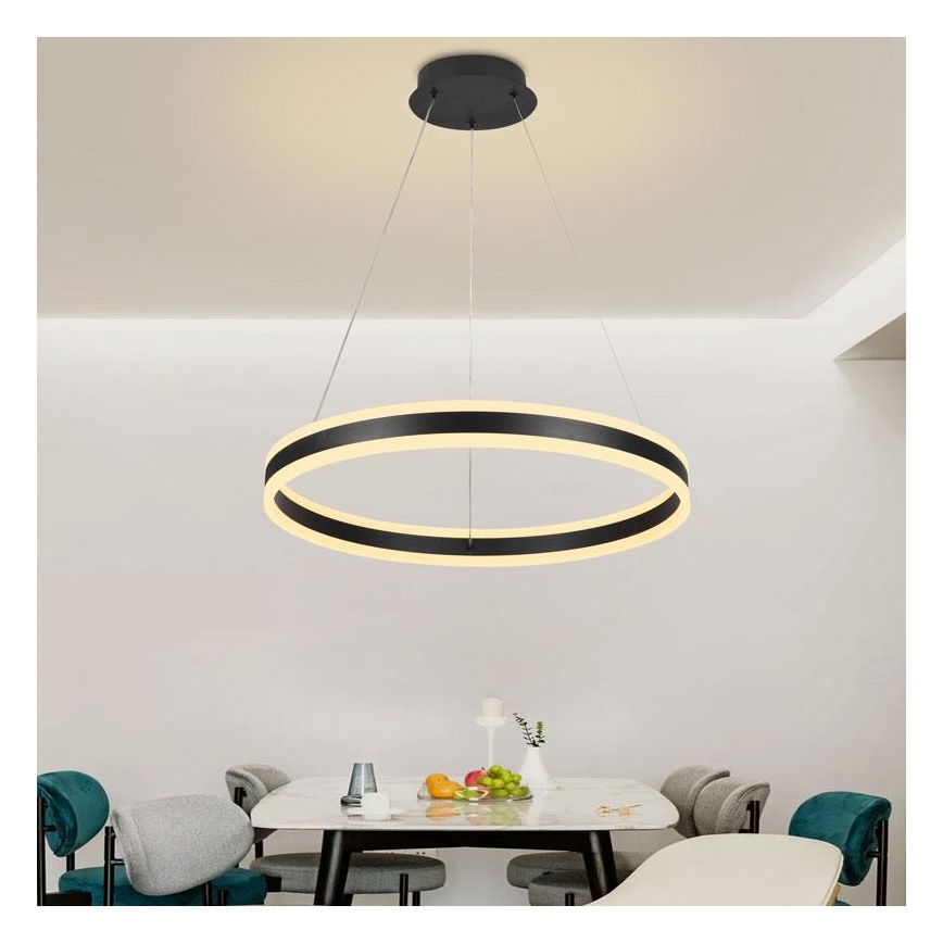 LED dimmbare Hängeleuchte an Kabel LED/85W/230V 3000-6500K Ø 60 cm + Fernbedienung