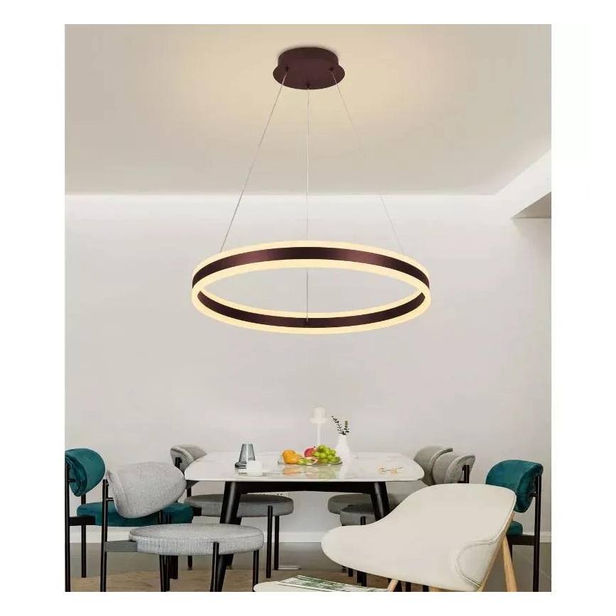 LED dimmbare Hängeleuchte an Kabel LED/85W/230V 3000-6500K Ø 60 cm + Fernbedienung