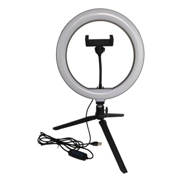 LED dimmbare Lampe mit Stativ und Halterung für Vlogging LED/10W/5V 2700-6500K