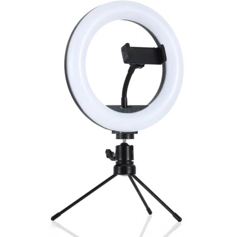 LED Dimmbare Lampe mit Stativ und Halterung für Vlogging LED/10W/USB