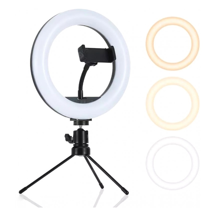 LED Dimmbare Lampe mit Stativ und Halterung für Vlogging LED/10W/USB