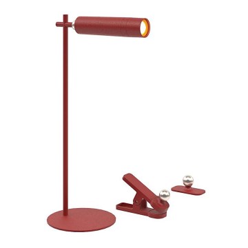 LED dimmbare magnetische wiederaufladbare Tischlampe 3in1 LED/3W/5V 4000K 1500 mAh rot